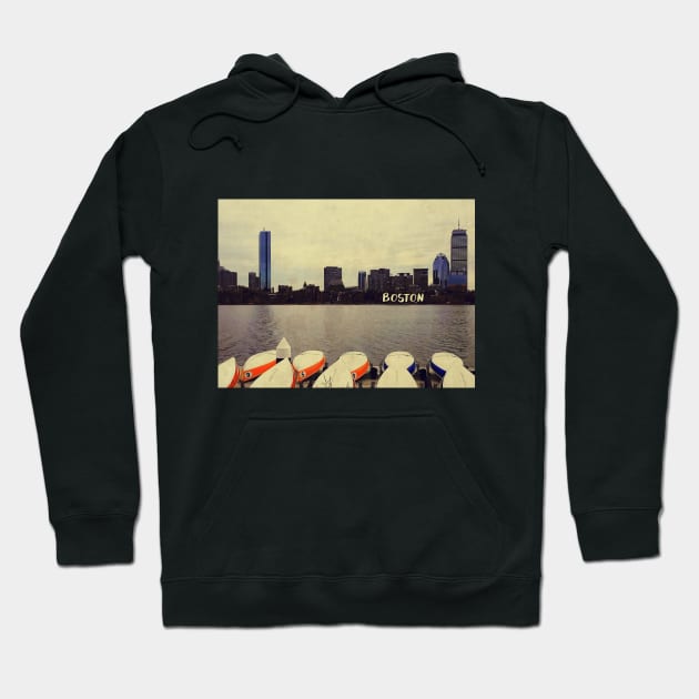 Boston skyline Hoodie by BoogieCreates